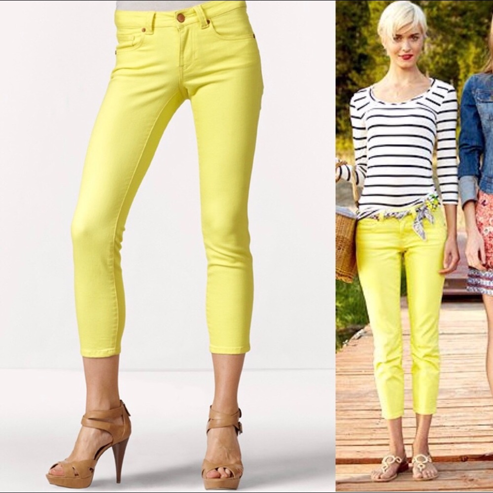 Cabi Cropped Colored Skinny Jeans